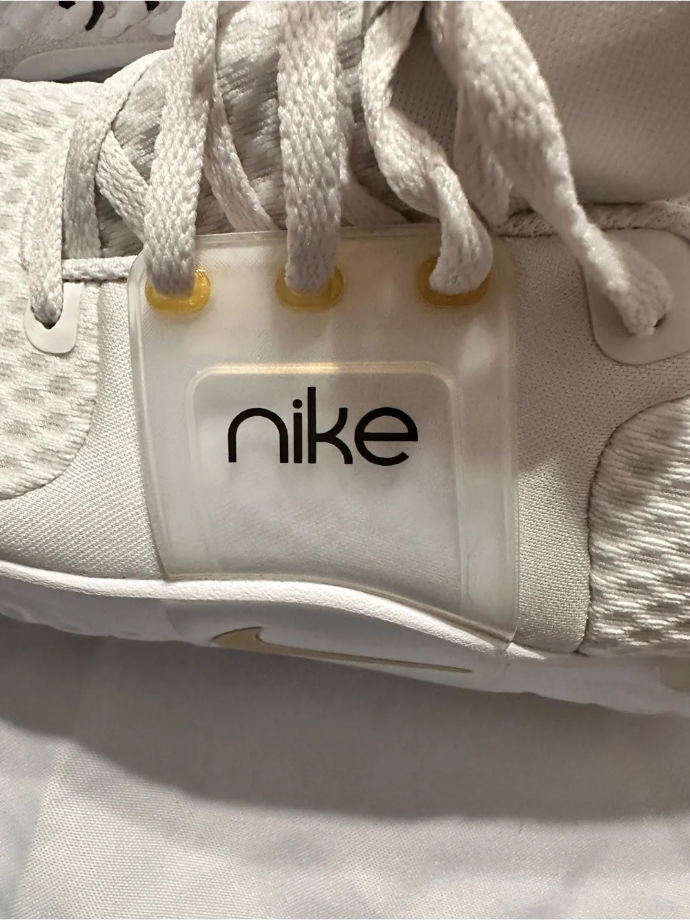 Nike White & Gold Running Sneakers